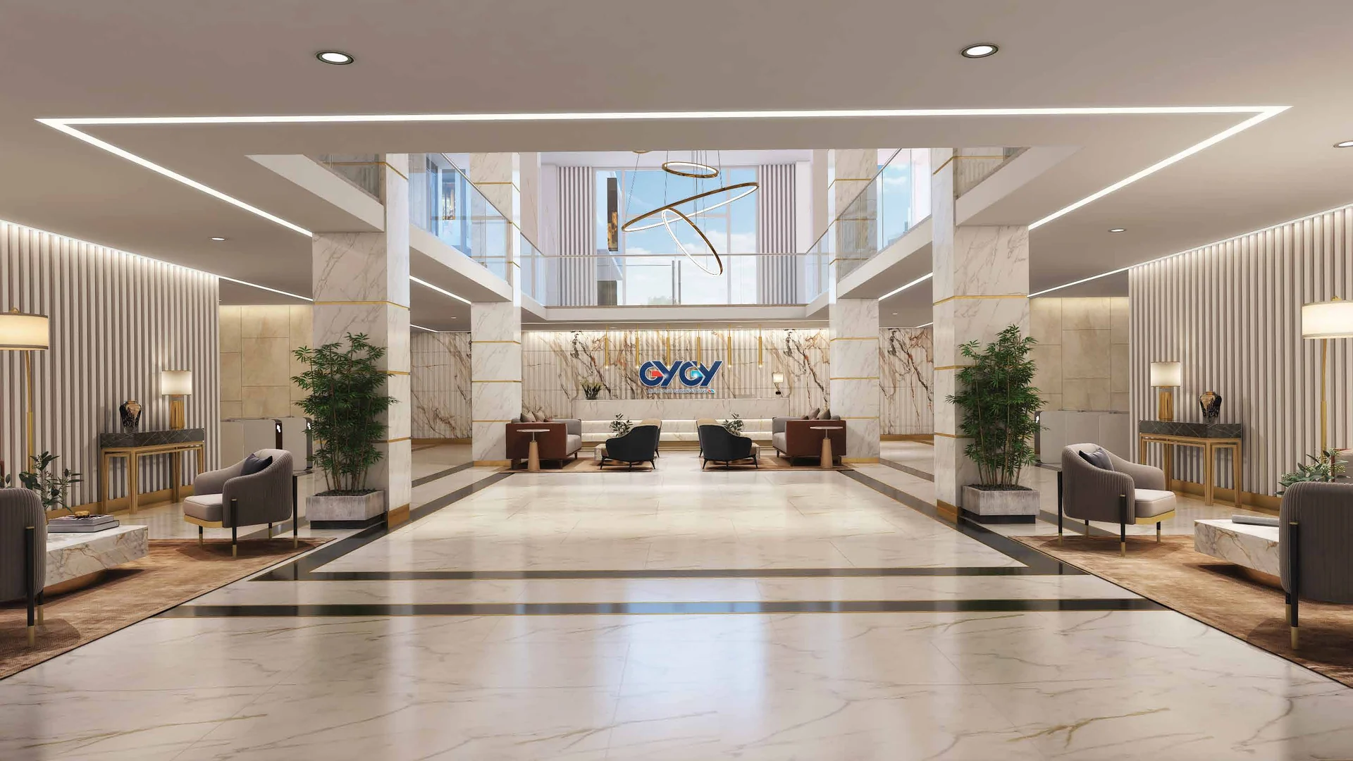 GYGY Mentis Double-Height Designer Entrance Lobby