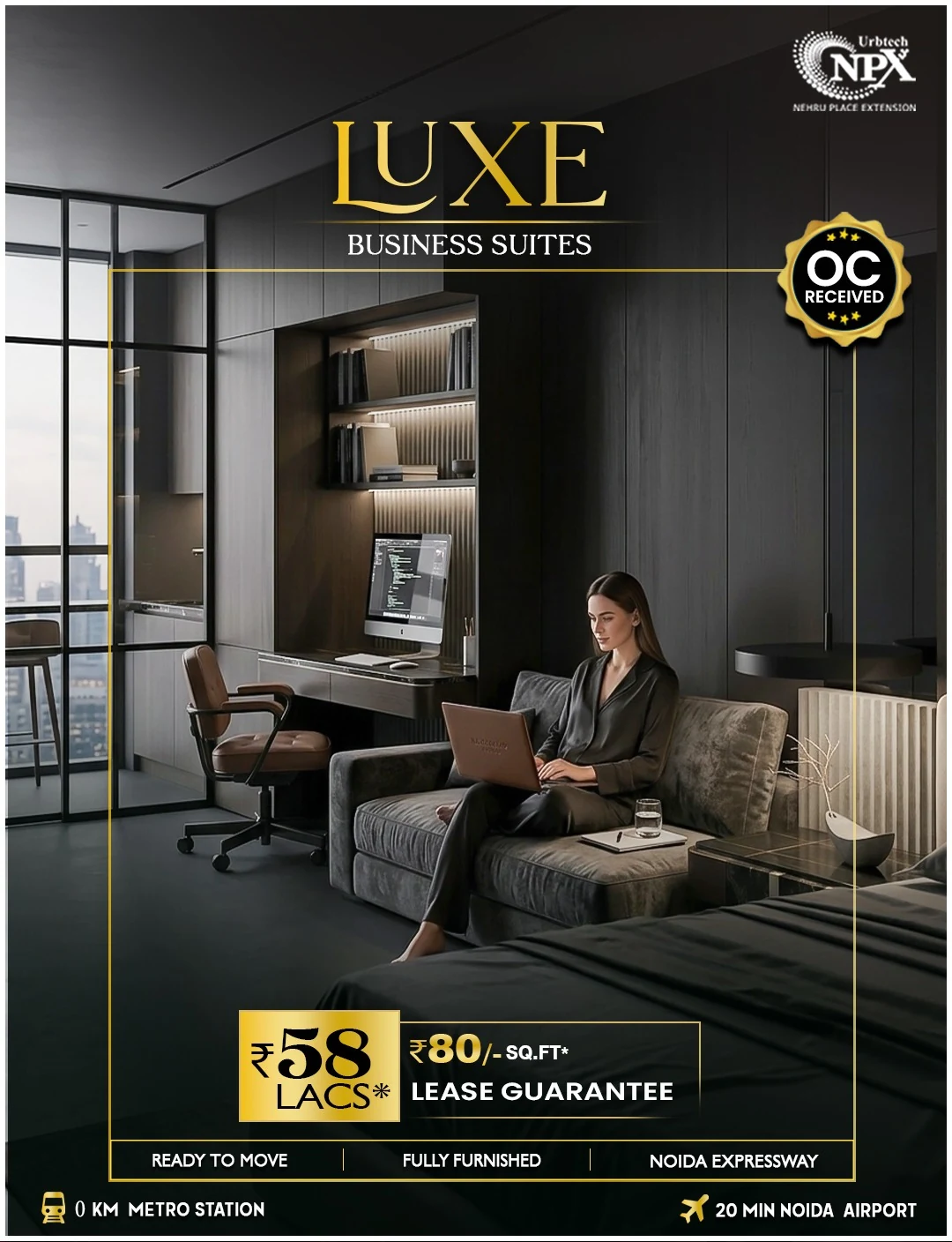 NPX Luxe Business Suites with Rs 80 Lease Guarantee
